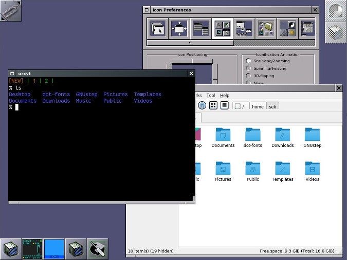 Window Maker running on Fedora