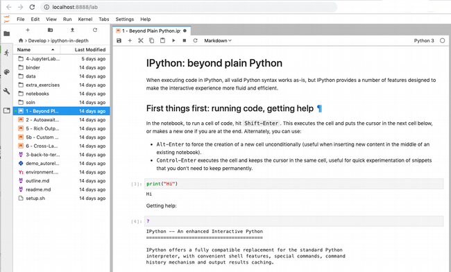 JupyterLab tutorial