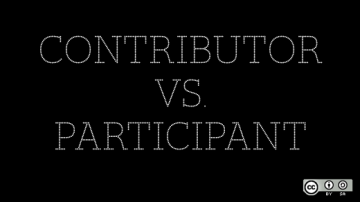 Contributor versus participant