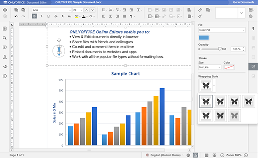 OnlyOffice collaborative text editor