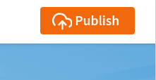 Screenshot of the PeerTube Publish button