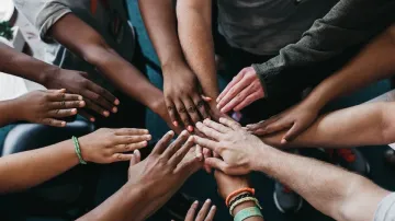 Hands in a circle